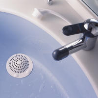 日本LEC盥洗台排水口專用毛髮過濾器2入裝 (S型)
