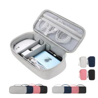 1PC Portable 20000mAh Power Bank Bag USB Gadgets Cables Wires Organizer Hard Disk Mobile Phone Digital Accessories Storage Ba