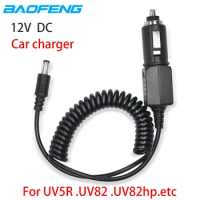 Original Baofeng 12V DC Car Charger Cable Line For Baofeng UV-5R UV-82 UV82 UV5R UV-9R plus UV9R UVH9 Walkie Talkie Accessories