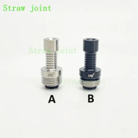 1PCS 510 Stainless Steel EMC Billet Box BB Interface Pipette Connector Straw Joint