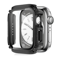 Waterproof Cover Bumper For Apple Watch Case 44mm 45mm 49mm 40mm 41mm Tempered Glass Screen Protector iWatch se Ultra 9 8 7 6 SE