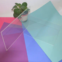 1/2/3/4/5mm Plastic Acrylic Clear Sheet Perspex Panel PMMA Round Board Plaques Home Decor Can Cut Any Size