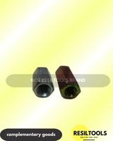 Long Nut M10 x 30mm Baut Coupling Nut Mur Segi Enam Panjang Penyambung Baut As Drat Kunci 17 Mur Hex