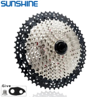 SUNSHINE Bicycle Cassette 8/9/10/11/12Speed MTB Sprocket 11T-32T/36T/40T/42T/46T/50T/52T HG Structure Freewheel for SHIMANO/SRAM