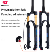 BOLANY Mountain Bike Front Fork Bicycle Accessory Shock Absorber Rebound Adjustment Accessories 26 27.5 29 Pneumatic Front Fork