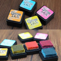 Stamp Pads Vintage Colourful Craft Ink Pad Rainbow Finger Ink Pad For Diy  Rubber Stamps Paper
