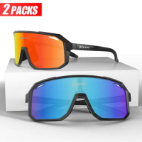SCVCN 2Packs Cycling Sunglasses Outdoor Sports Running Drving Goggles UV400 Road MTB Bicycle Glasses Men Women Goggles