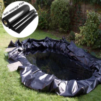 HDPE Fish Pond Liner 0.12-0.4mm Thickness Garden Landscaping Pool Waterproof Membrane Aquaculture Pond Anti-seepage Film
