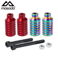Mosodo Pro Scooter Pegs Aluminum Scooter Parts for Stunt Scooter Kick Scooter Replacement with Axle Scooter Accessories 2pcs/set