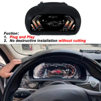 For BMW 1 Series E87 E88 X3 E83 Car LCD Dashboard Player Digital Cluster Virtual Cockpit Instrument Multifunctional Speedometer