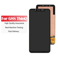 LCD Screen for 6.21 inches LG G8S ThinQ G810 LM-G810 LMG810EAW LCD Touch Screen Digitizer Assembly with Repair Tool and Glue g8s