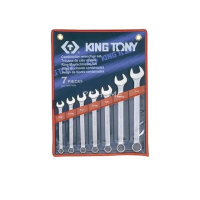 【KING TONY 金統立】專業級工具 7件式 複合扳手組 梅開扳手 3/8”~3/4”(KT1207SR)