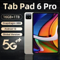 2024 Original Global Version HD 4K Tablet Android 13 Pad 6 Pro Snapdragon 888 Tablets PC Dual Sim Card 16GB+1TB 5G WIFI Mi Tab