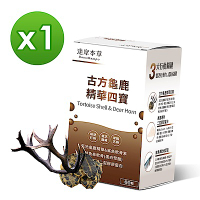 【達摩本草】古方龜鹿關鍵精華四寶x1盒/60顆入(專利二型膠原蛋白、靈敏行動力)
