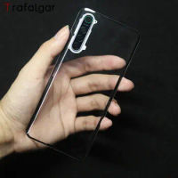 Trafalgar Clear Glass For Realme X2 XT Battery Cover Back Glass Rear Housing Case+Camera Lens Replacement With Adhesive