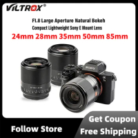 VILTROX 24mm 28mm 35mm 50mm 85mm F1.8 For Sony E Mount Camera Lens Auto Focus Full Frame Prime Large Aperture Portrait FE