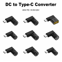 5v 9v 12v USB C Connector Laptop Charger DC to Type C Power Adapter Converter PD 65W For Xiaomi/Samsung/Lenovo