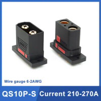 210-270A QS10P-S Power Battery Modified Connector High Current Anti Spark Male Female Charging Plug F Drone Electric Motorcycle