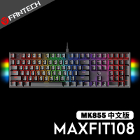 FANTECH MAXFIT108  RGB機械式鍵盤(中文版)-黑