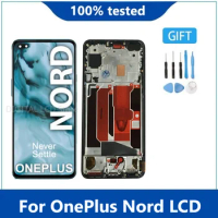 Original Amoled 6.44"For OnePlus Nord One Plus Z LCD Screen Display Frame Touch Panel Digitizer For OnePlus 8 NORD 5G AC2001/03