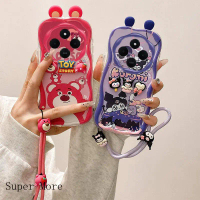 เคสตุ๊กตาสีครีมมีหู สำหรับ Xiaomi Redmi 14C 4G และ Redmi 14R 5G (2411Drn47C, 2409Brn2Ca, 2409Brn2Cg,