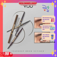 YOU Teardrop Brow Definer Shade Chocolate | Dark Brown | Charcoal Grey | Pensil Alis Waterproof | Pi