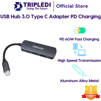 TRIPLEDI USB Hub Type C HDMI 4K 6 in 1 Converter Adapter 4 in 1 3.0 5Gbps 2.0 480Mbps Data Transmiss
