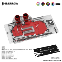 Barrow full cover water block for GIGABYTE RTX 3070/3060 TI GAMING/EAGLE/VISION OC 8G GPU card Copper Radiator 5V BS-GIG3070T-PA