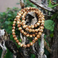 8mm Natural Aromatic Sandalwood Thuja Sutchuenensis Grade AAA 108 Mala Beads Wooden Mala Beads,Meditation Prayer Japa Mala Beads