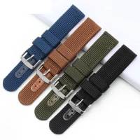 Watch Strap Nylon Watchband for Seiko 5 Timex Military SNK789 Watch band 18mm 20mm 22mm 24mm Outdoor sports canvas strap