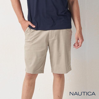 【NAUTICA】男裝 經典時尚修身短褲(卡其)