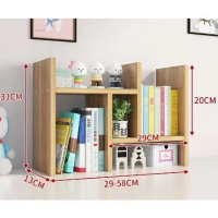 Desk Small Bookshelf Shelf Telescopic Shelf Computer Desk Desktop Shelf Portable Multipurpose Table