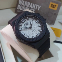 JAM TANGAN PRIA CATERPILLAR CAT LO.111.21.211 BLACK WHITE ORIGINAL