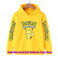 Pok é mon, Pikachu, Johnny Turtle, anime, parent-child hoodies, hoodies, Easter, Mother's Day gifts, casual, comfortable, trendy