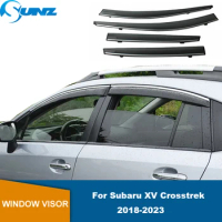 Side Windshield For Subaru XV Crosstrek 2018 2019 2020 2021 2022 Window Visor Awnings Shelters Shades Sun Rain Deflector Guard