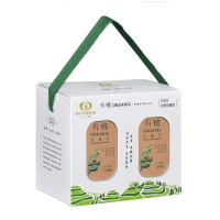 【百香】茶葉禮盒 有機烏龍茶茶葉 120gx2入(100%台灣茶 有機茶 烏龍茶 茶葉 送禮 禮盒)