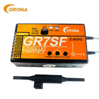 CORONA 2.4G 7CH GR7SF S-FHSS Compatible Receiver With Gyro Transmitter T6J T8J 10J T14SG 16SZ For FPV Airplane