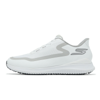 Skechers 高爾夫球鞋 Go Golf Flight Slip-Ins 男鞋 白灰 防潑水 套入式 緩衝 運動鞋 214131WGY