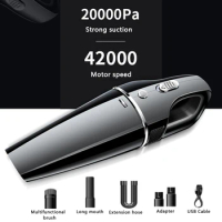 20000Pa Portable Wireless Vacuum Cleaner for Car Cleaning 120W High Power Suction Handheld Vaccum Cleaners for Car Home Office