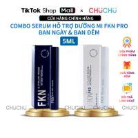 Combo Serum Dưỡng Dài Mi FKN Pro Ban Ngày Và Ban Đêm Eyelash Serum 5ml Chính Hãng