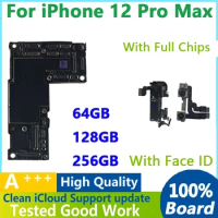 Motherboard for iPhone 12 Pro Max, 100% Working Logic Board, Unlocked, Main Board Support for iPhone 12 Pro Max, Full Chips