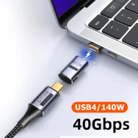 USB C 8K 40Gbps 140W 100W USB4.0 Magnetic Adapter Fast Charge Connector for Thunderbolt4 MacBook iPad Pro Samsung Headphone HUB