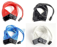小白的生活工場*Coolermaster (YUN-EC-2424-25R) 24pin轉24pin 延長接頭/剩下藍色