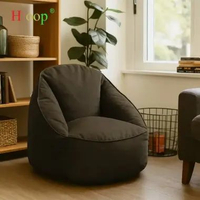 SKY - HLOOP Beanbag Elegan Sofa/Sofa Cafe/Sofa Ruang Tamu /Sofa Malas Coffee