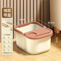 泡腳桶過膝家用加高洗腳桶四季保溫泡腳盆手提大號養生按摩足浴桶