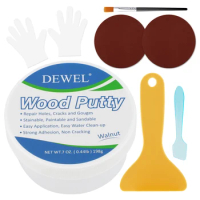 Wood Putty, White Wood Filler, New Upgrade Wood Putty Filler Paintable, Stainable, Sandable, Wood Furniture Repair Kit Quick