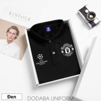 Áo thun POLO Manchester United màu đen, chất vải poly cá sấu mỹ cao cấp , thoát hút mồ hôi nhanh, v