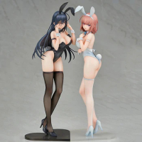 30CM Anime Ensoutoys Black Bunny Aoi White Bunny Natsume 1/6 Sexy Girl PVC Action Figures Hentai Collection Model Doll Toys Gift