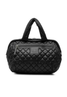 Chanel 二手香奈兒菱格紋尼龍 Coco Cocoon 保齡球包