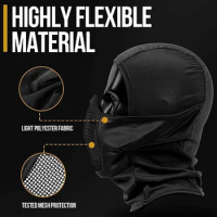 Newest Tactical Full Face Mask Balaclava Cap Motorcycle Army Airsoft Paintball Headgear Metal Mesh Hunting Protective Mask